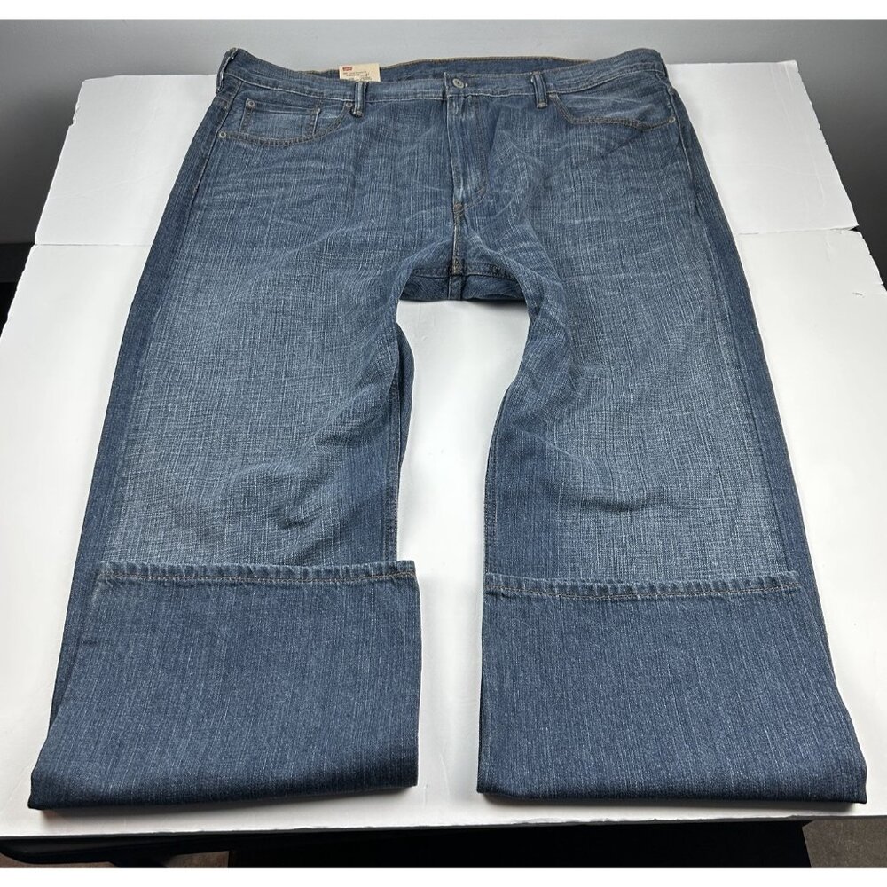 Y2K Levi's 569 Jeans Denim Pants Loose Straight Size 42x32  Dark Wash NWT Baggy - Picture 9 of 16